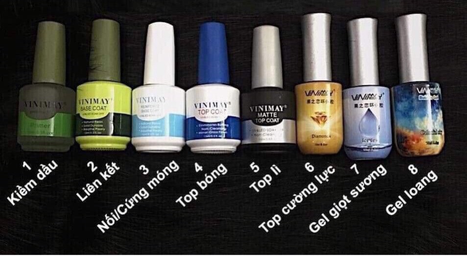 [CHÍNH HÃNG] Bộ Liên Kết Vinimay, Base, Top, Top lì - MiNi Nails