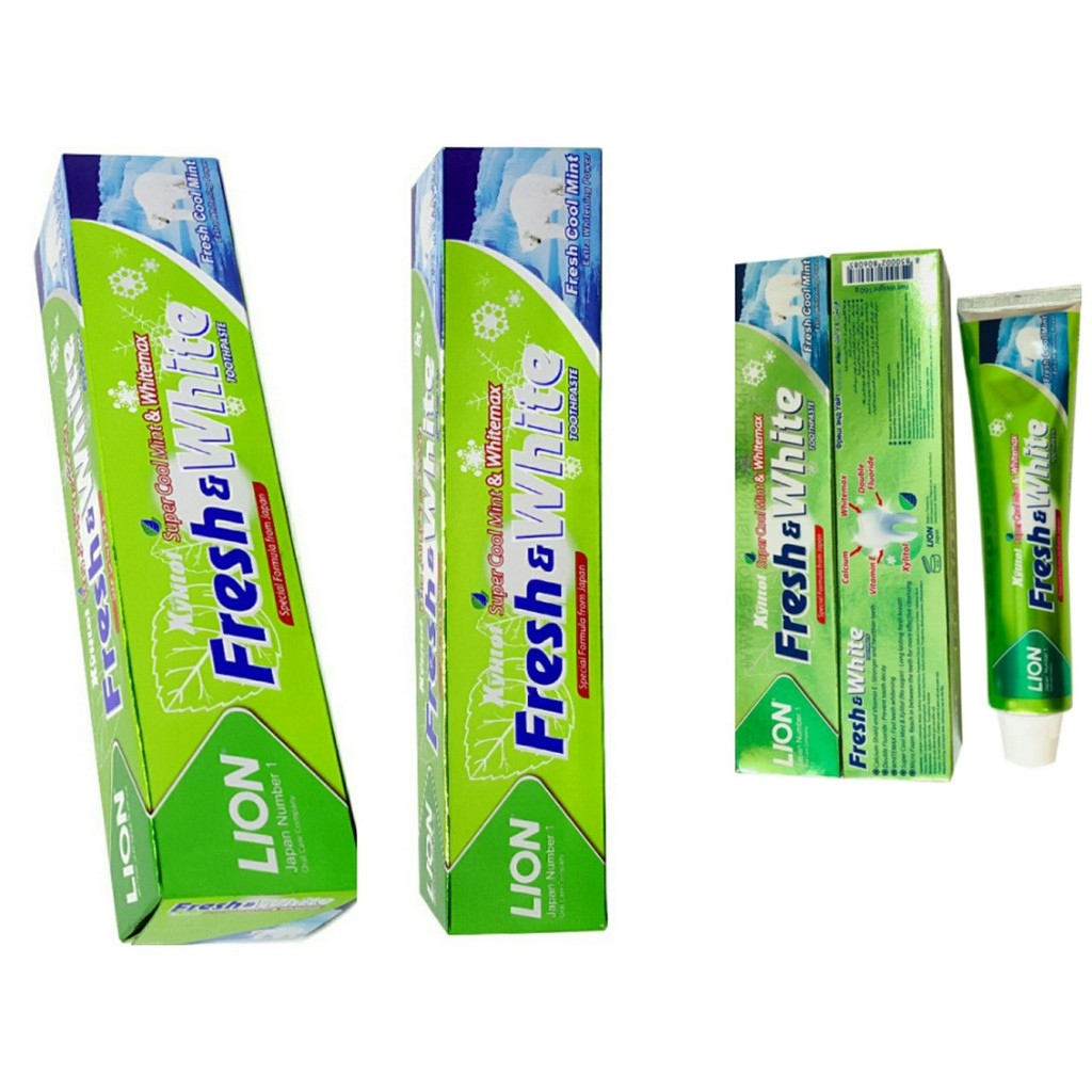 ✽❇□  Kem Đánh Răng Fresh   White - Fresh Cool Mint 160gr