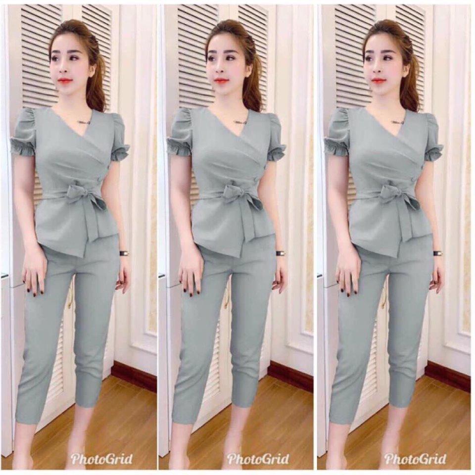 [HCM]SET BỘ THỜI TRANG THẮT NƠ EO SIÊU DỄ THƯƠNG