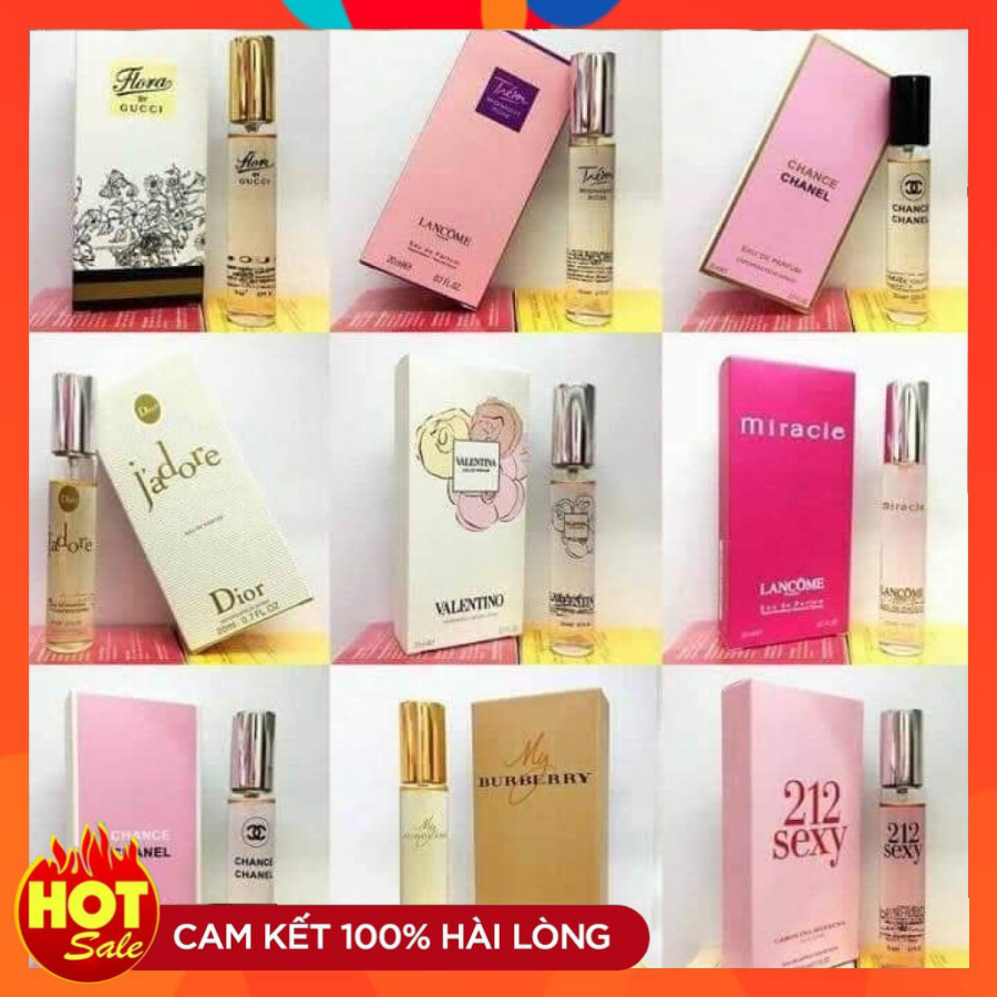 Nước Hoa Nam Nữ Pháp mini 4D Cao Cấp 20ml Chọn Mùi