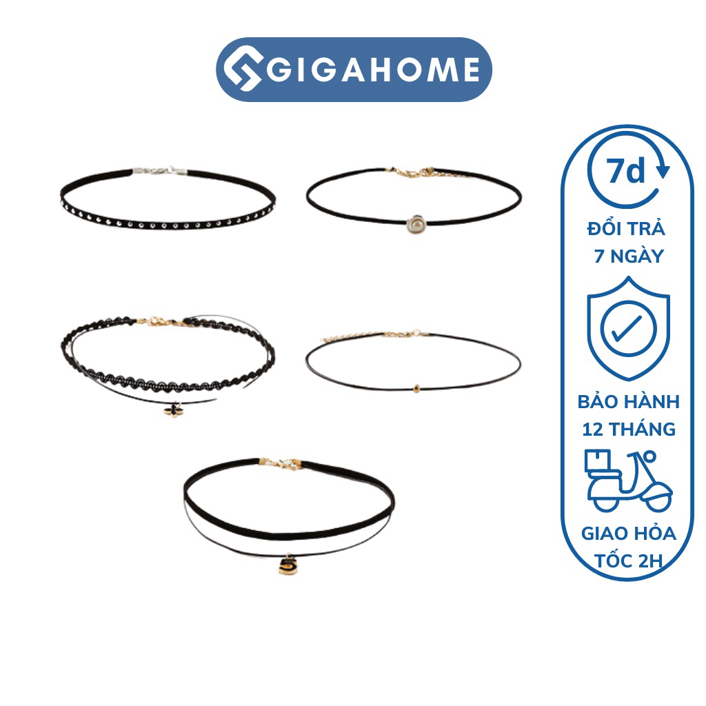 Vòng cổ chocker nữ gigahome phong cách hàn quốc cá tính, thời trang 6146