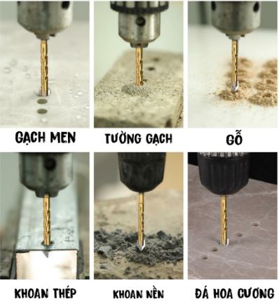 Mũi khoan Đa năng Chân Lục Giác