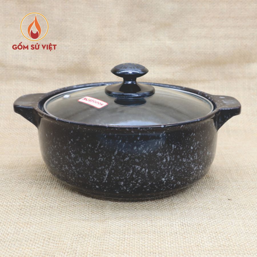 Nồi Sứ Sâu Vân Đá Cao Cấp 1.5L