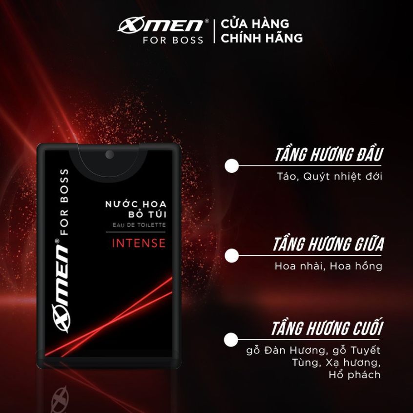 Nước Hoa XMen For Boss Intense 18ml
