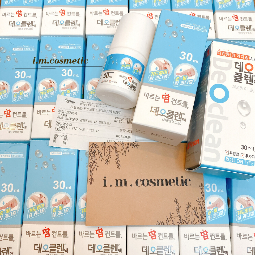 Lăn nách khử mùi hoàn hảo Deoclean- Deodorant Roll on 30ml (Mẫu mới)