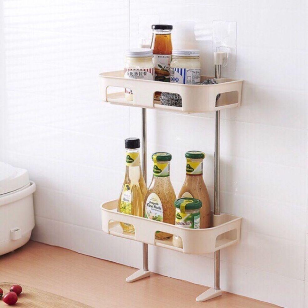 [HCM]Kệ đựng đồ dùng 2 tầng chân vịt tiết kiệm không gian cao cấp - giao màu ngẫu nhiên