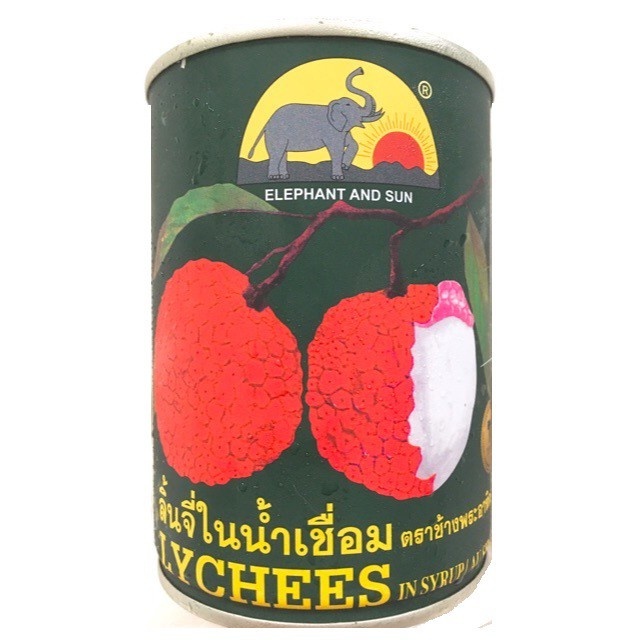 Vải Thiều Ngâm Thái Lan Đóng Lon 565g (Con Voi)