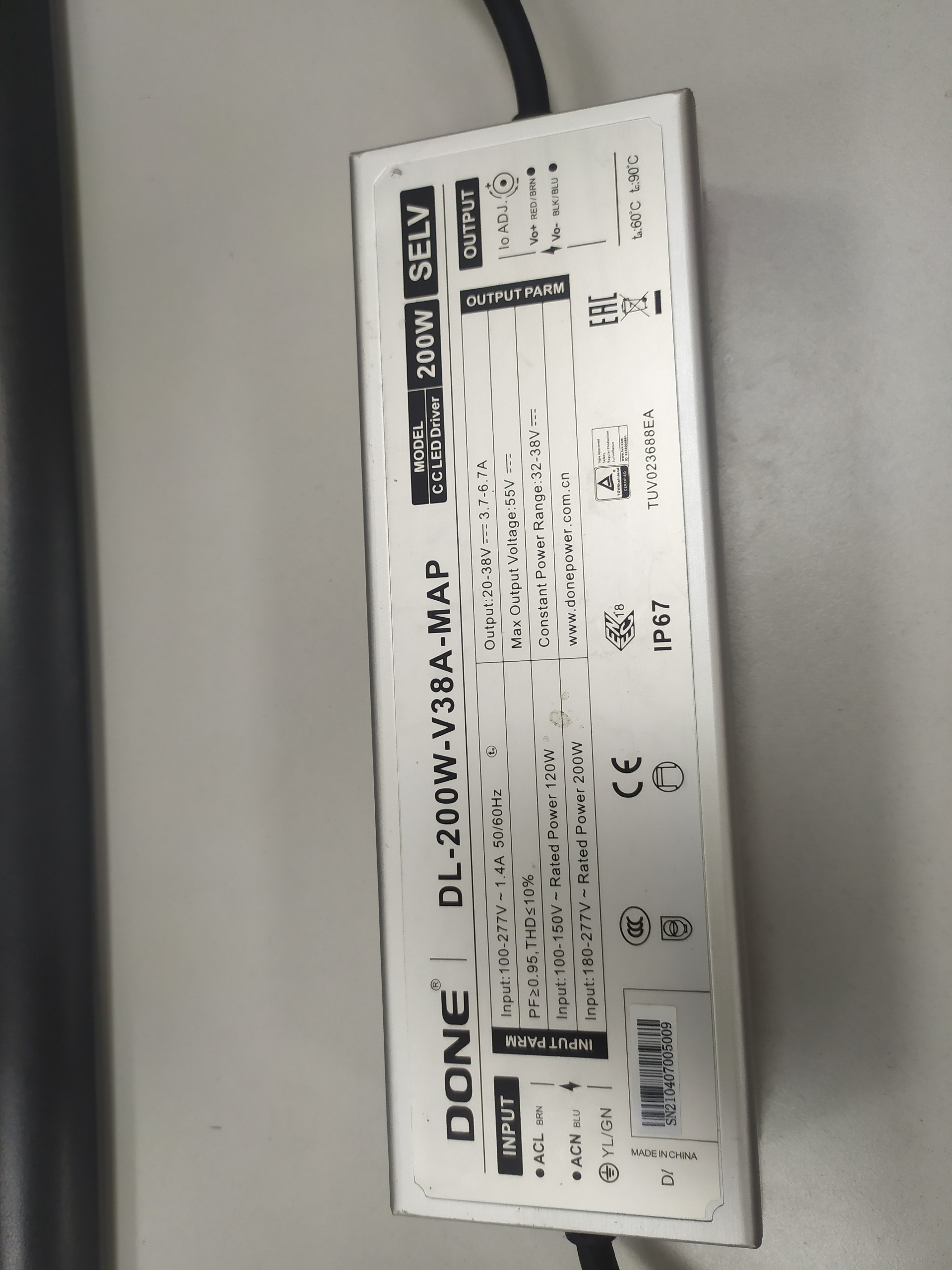 Driver led done map 200w chính hãng, done dl 200w map