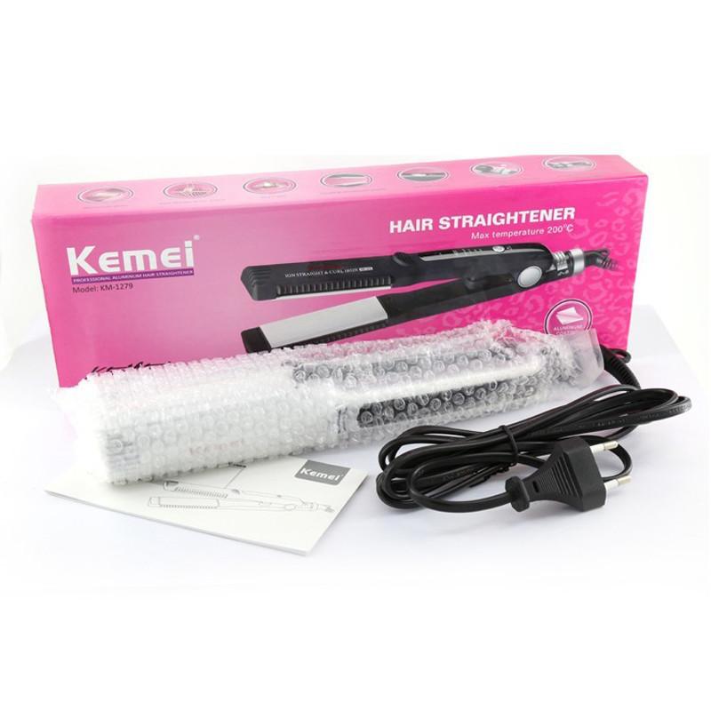 [HCM]Máy Kẹp Tóc Chỉnh Nhiệt Kemei KM 1279