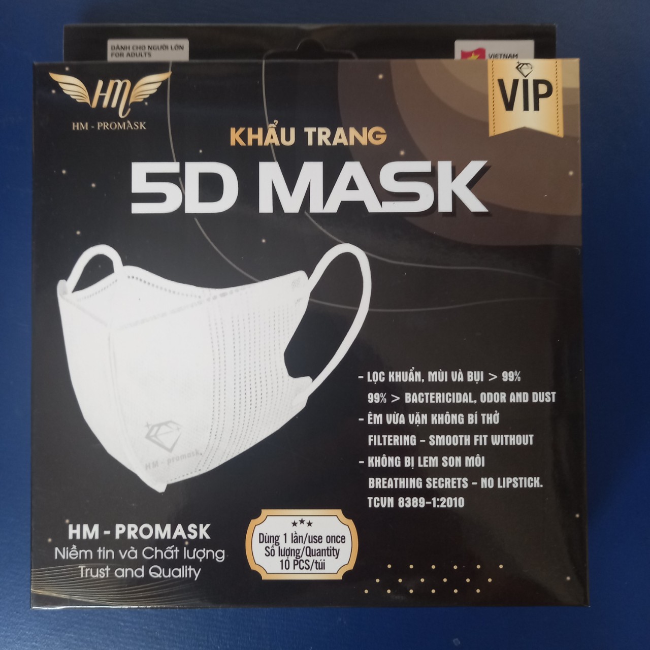 KHẨU TRANG 5D MASK ( 1 HỘP 10 CÁI ) TRẮNG