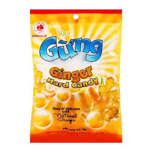 Kẹo gừng cứng hải hà gói