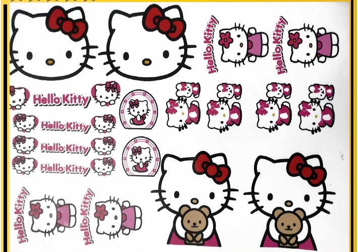 Tem Sticker đề can Hello Kitty