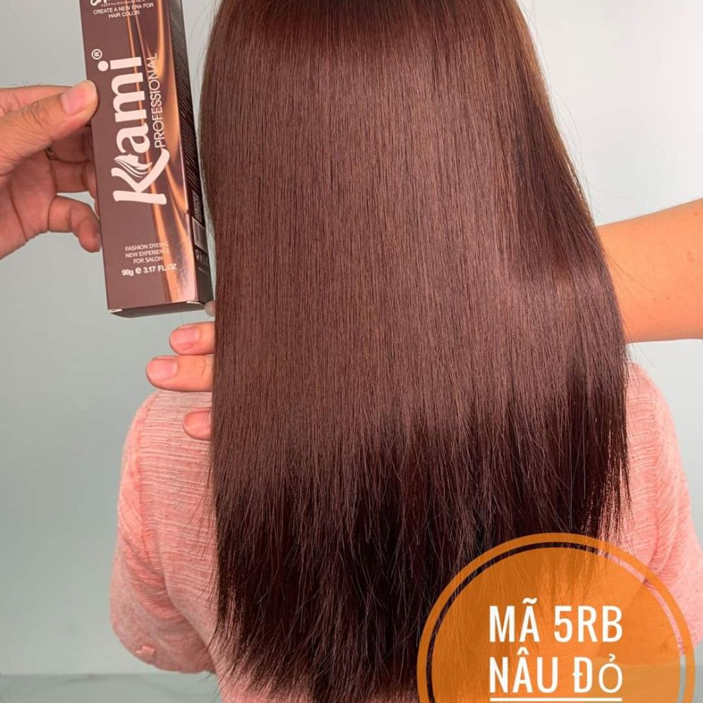 Thuốc nhuộm tóc màu nâu đỏ (Kèm oxi và găng tay)