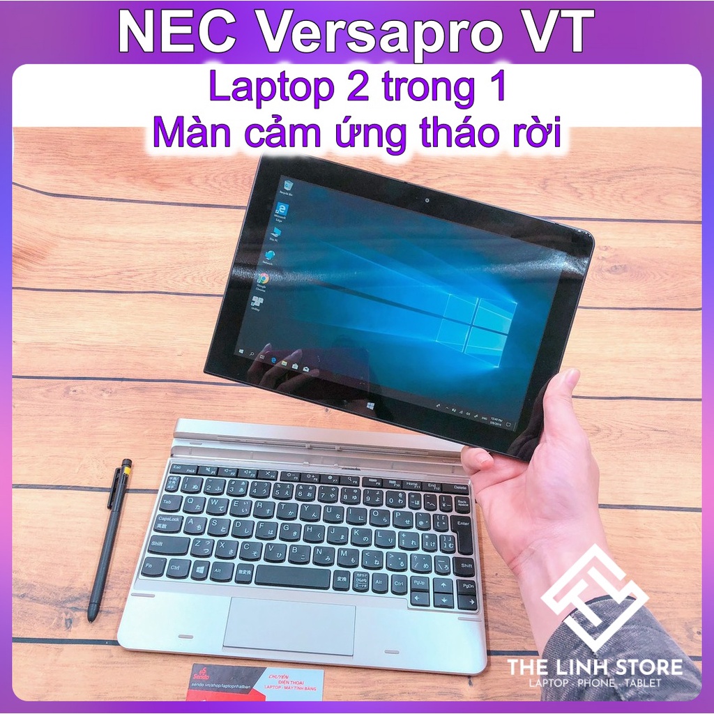 BÁO GIÁ PIN LAPTOP NEC VERSAPRO | Shopee Lazada Sendo Tiki mới nhất 40 Laptop 2 trong 1 NEC VersaPro VT 10.1 inch cảm ứng - FullHD ram 4G SSD 128G