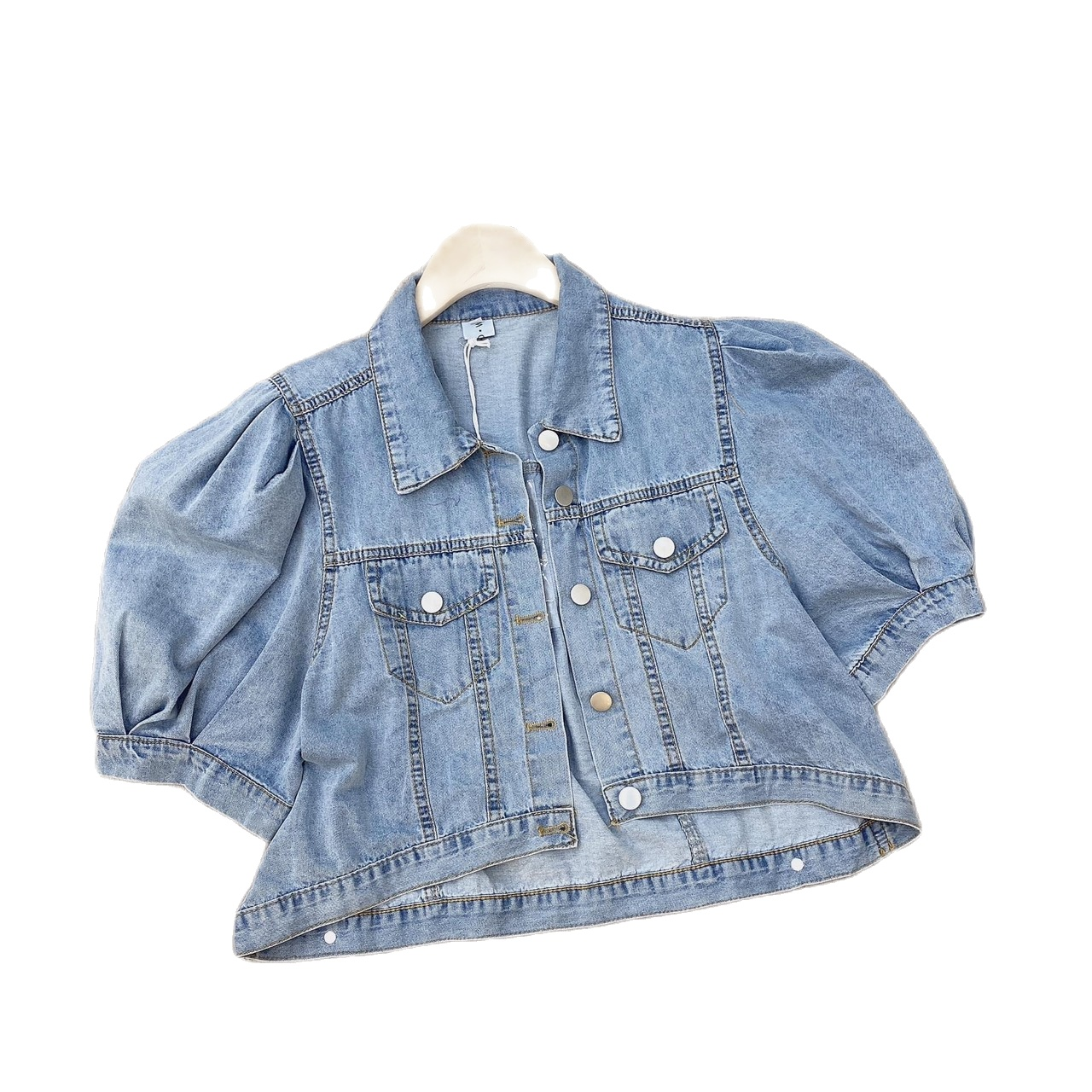Áo khoác jean nữ tay phồng mẫu mới siêu hot hàng cao cấp thời trang Julyshop94 D040