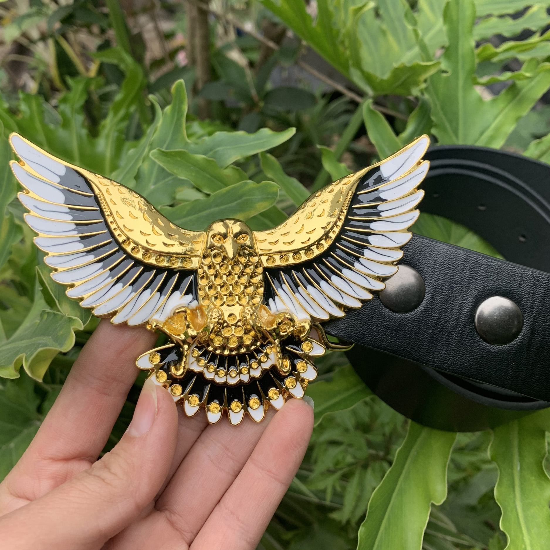 Thắt lưng nam hình đại bàng khóa cài mặt Hợp Kim  Kết Hợp Quần Jeans nam phong cách thời trang sang trọng Phù hợp với mọi lứa tuổi