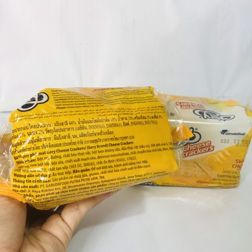 Bánh Quy Phô Mai Gery Cheese Cracker Gói 100g