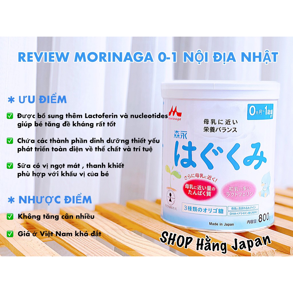 Sữa Morinaga lon 800gr - Hàng Nhật