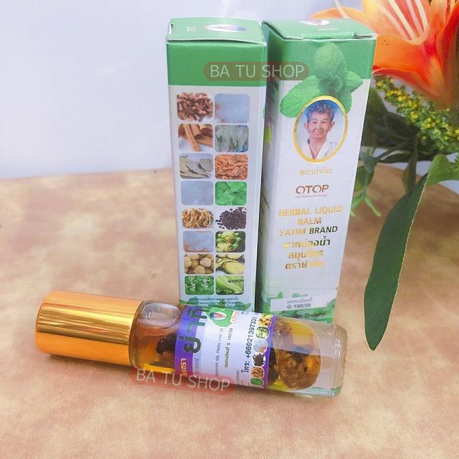 Dầu lăn Thảo mộc Bà Già 13 vị OTOP Thái Lan 8ml