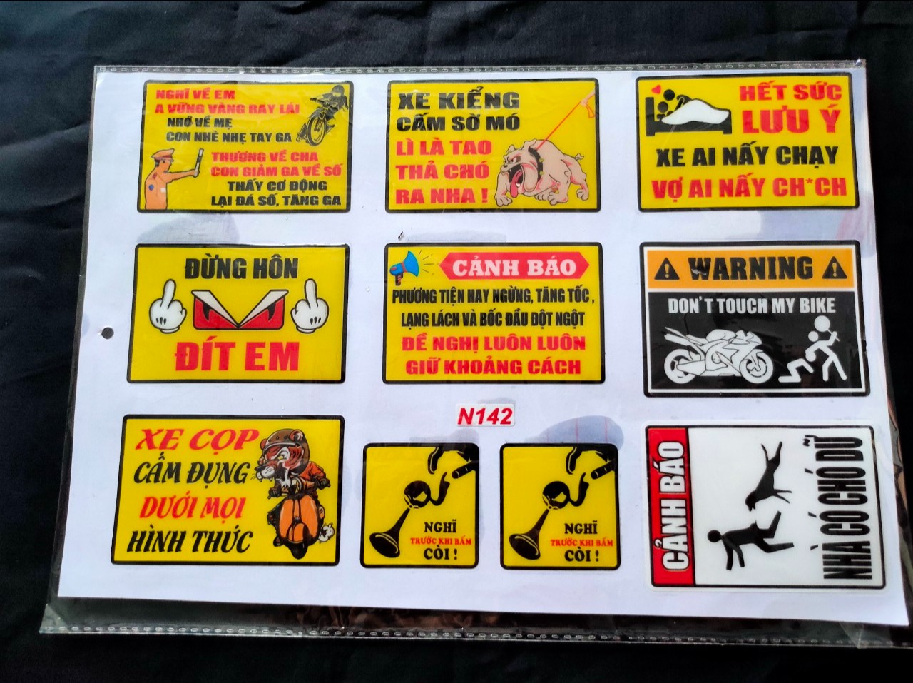 TEM LOGO CẢNH BÁO VUI NHỘN,ĐỘC ĐÁO, (KHÔNG BUNG CHÓC,CHỊU NƯỚC TỐT)