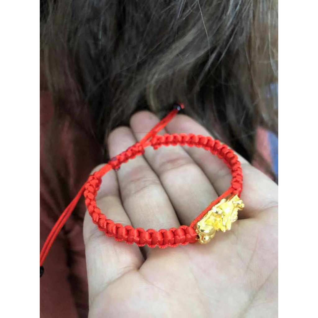 Vòng tay thắt bím chỉ đỏ tì hưu
