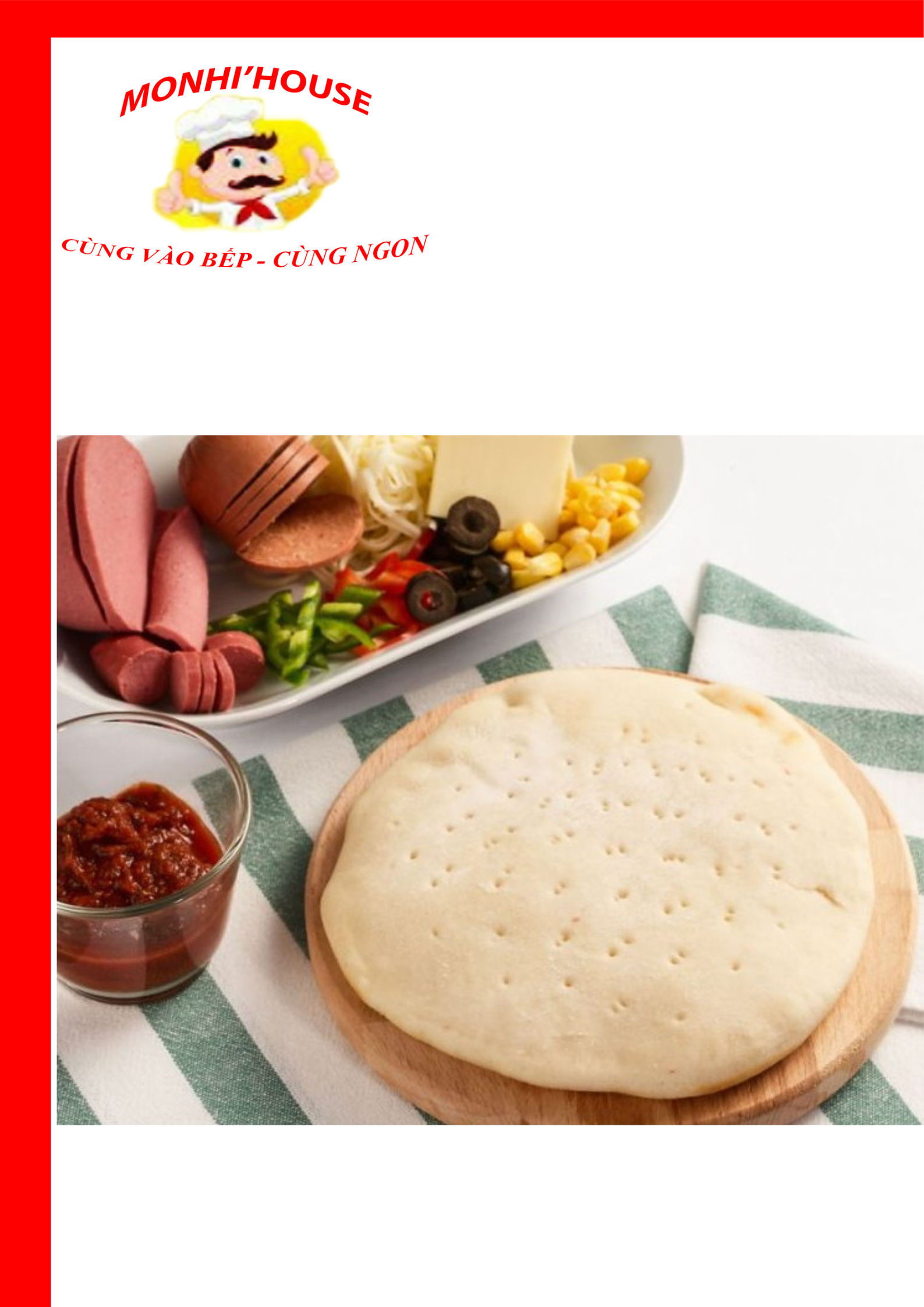 Đế bánh pizza đã nướng qua