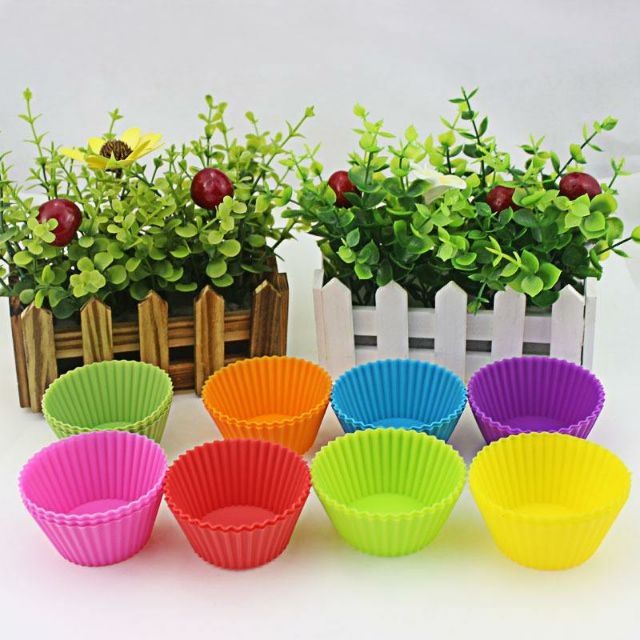 Bộ 6 Khuôn Silicon Tròn Nướng Bánh
