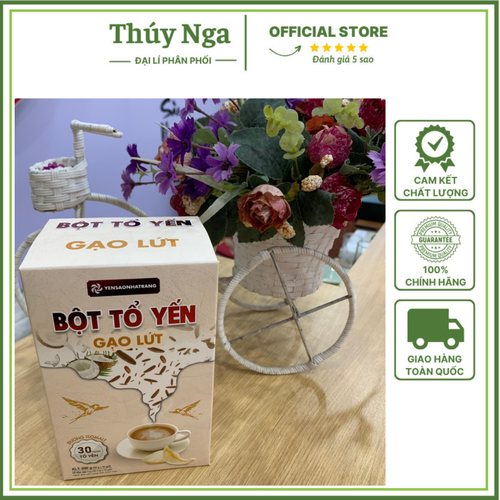 bột  tổ yến gạo lứt