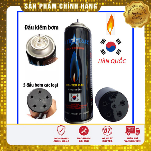 [ TẶNG KÈM 5 ĐẦU BƠM ] GA BƠM HỘP QUẸT - BẬT LỬA