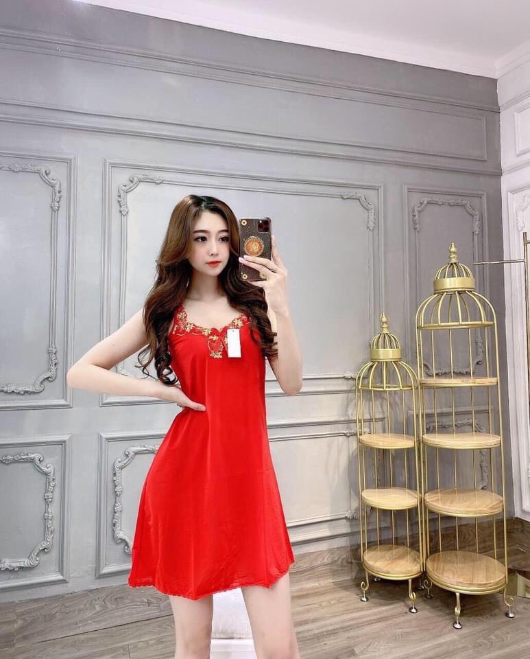 Đầm mặc nhà dây bảng,Đầm ngủ