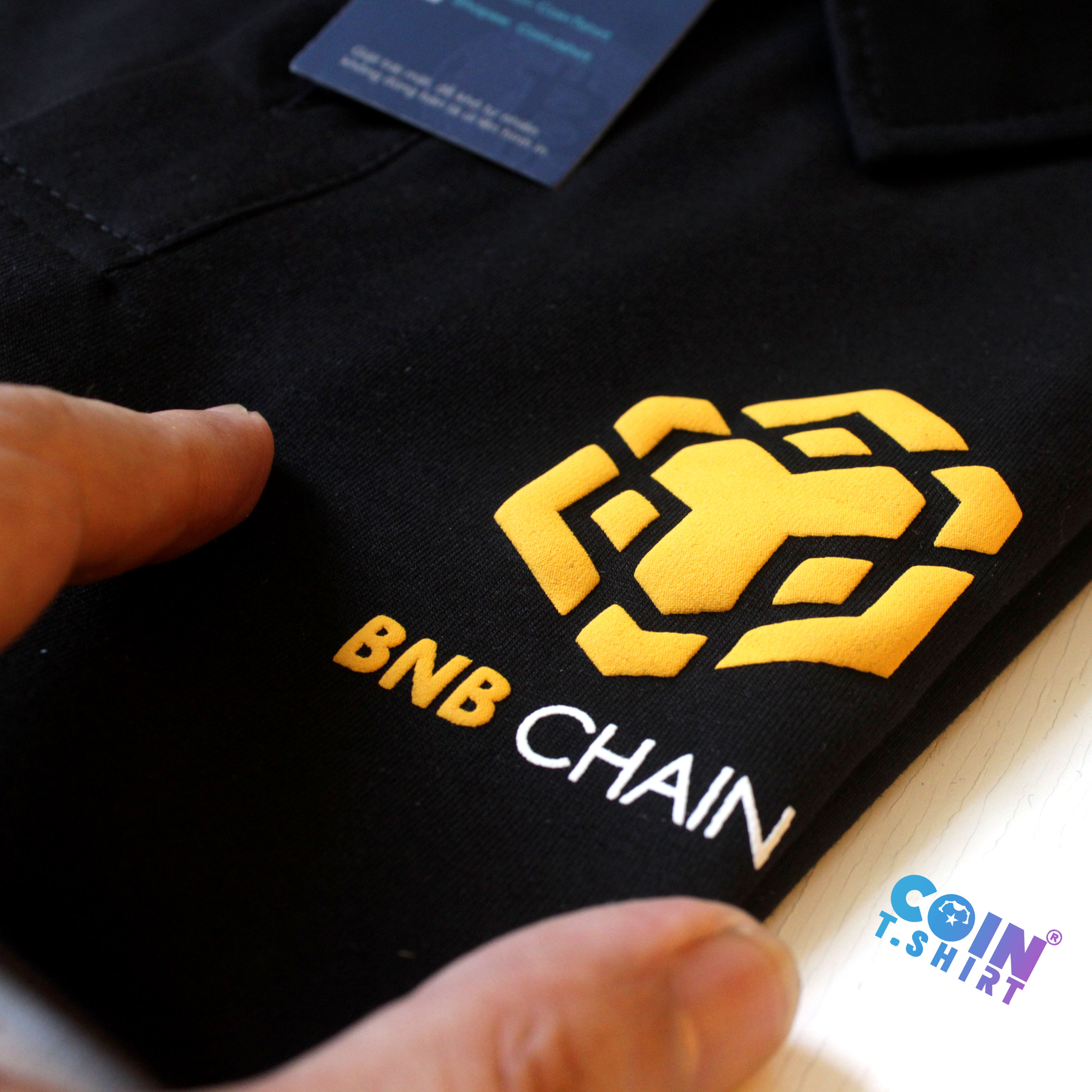 Áo Polo cao cấp BNB Chain, Binance, Bitcoin, Cointshirt
