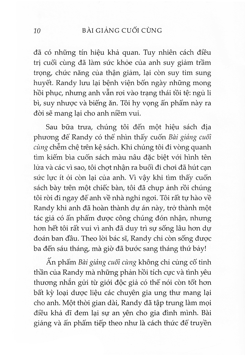 Bài Giảng Cuối Cùng (Randy Pausch, Jeffrey Zaslow)