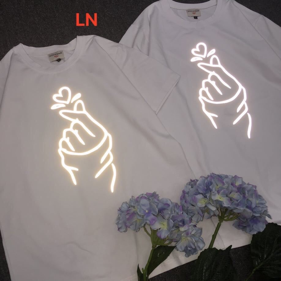Áo mặc đôii ( giá 1 đôi ) áo thun bắn tim phát sáng siêu ý nghĩa  áo đôi nam nữ, áo cặp nam nữ