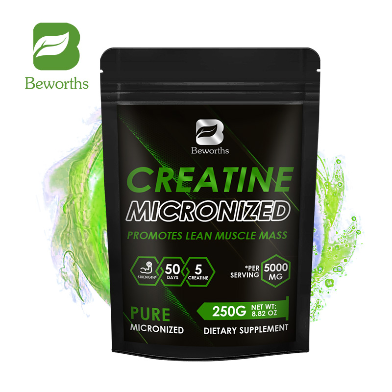 BEWORTHS Creatine Monohydrate Powder 5000mg cho khối lượng cơ bắp & sức mạnh Hỗ trợ năng lượng phục hồi trước khi tập luyện