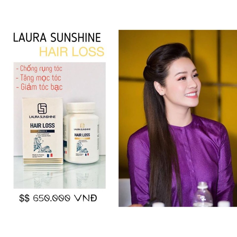 [Lấy mã giảm thêm 30%]Viên Uống Mọc Tóc Ngăn Ngừa Rụng Tóc Hair Loss Laura Sunshine