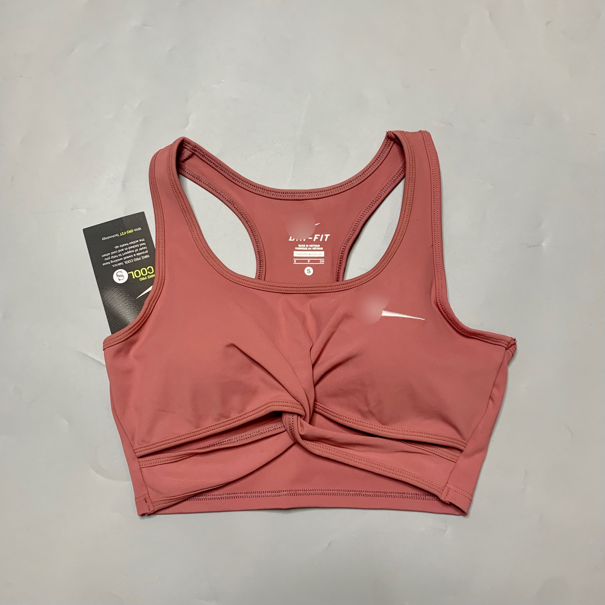 Áo bra thể thao tập gym yoga kèm mút xoắn ngực nk vải thun lạnh co giãn tốt