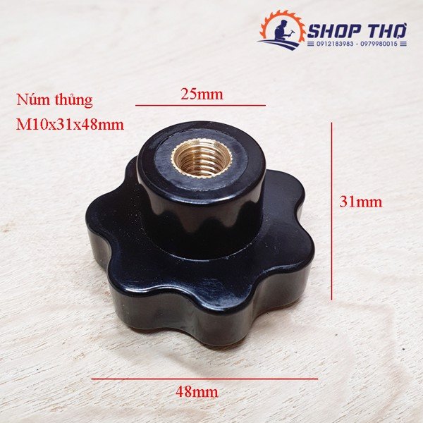 Núm vặn M6, M8, M10  thủng