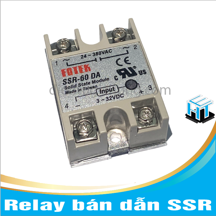 Relay bán dẫn SSR-40DA - 40A/60DA - 60A/100DA - 100A