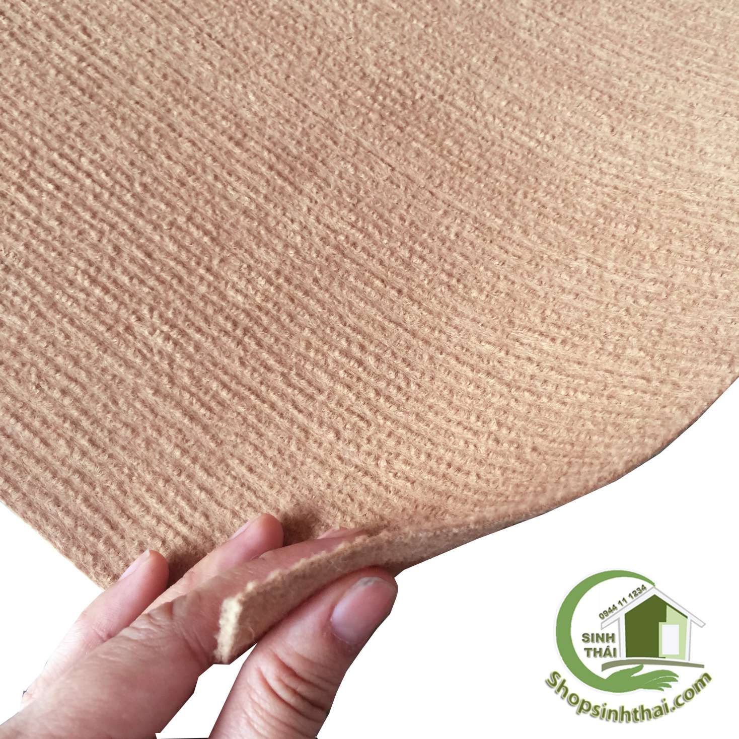 Thảm nỉ lót trải sàn màu kem - 1m²