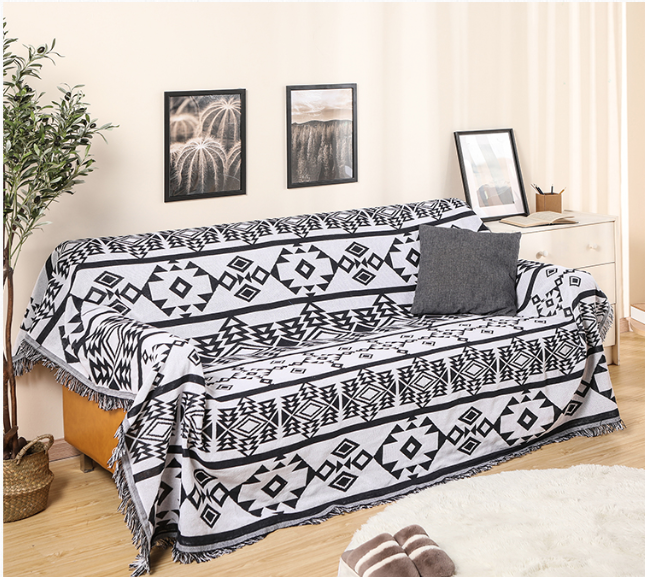 [ẢNH THẬT] Thảm vintage phủ sofa dệt 2 mặt cao cấp size lớn