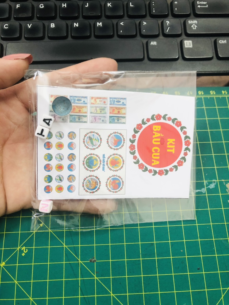 [HCM]Phụ kiện mô hình-bộ kit bầu cua