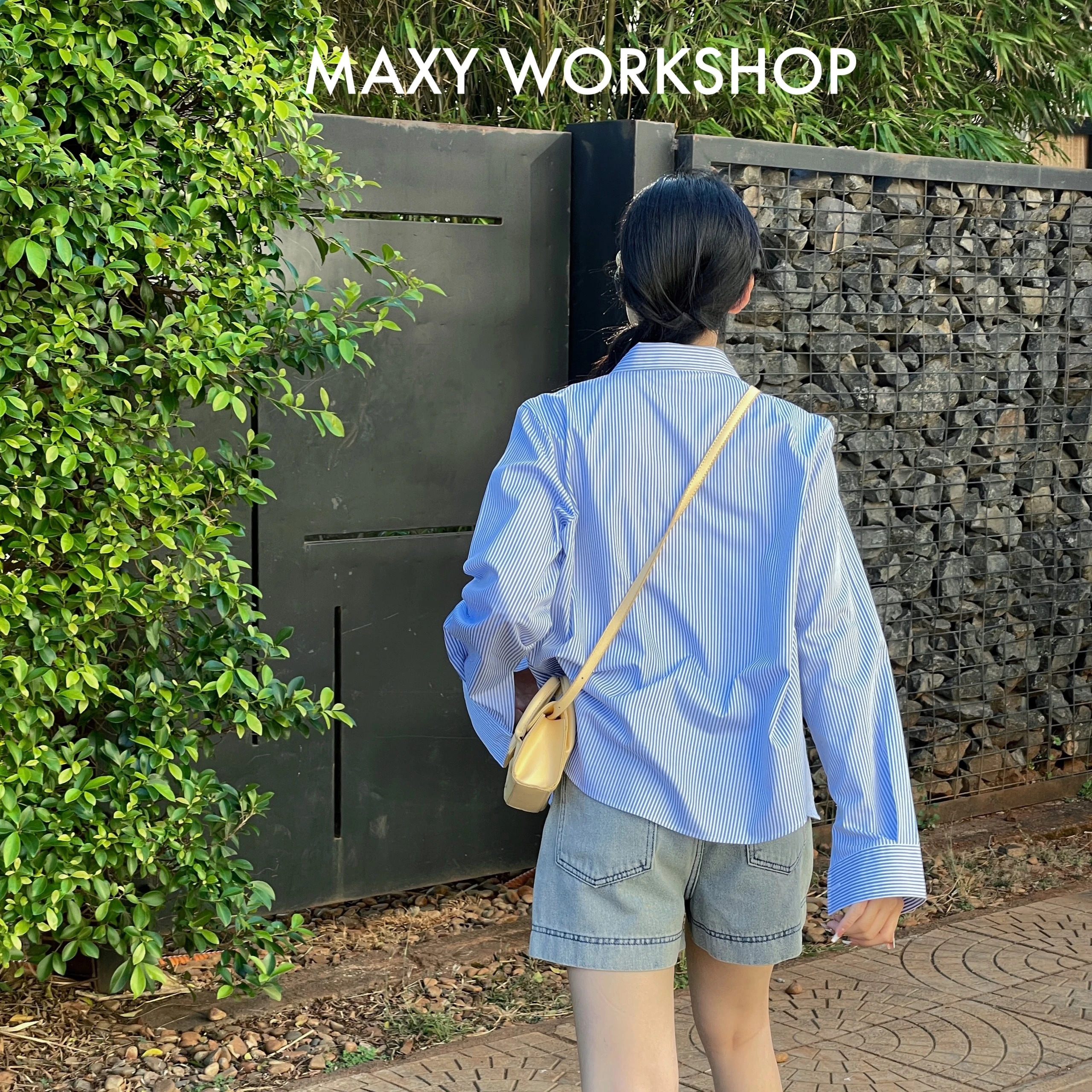 Áo sơ mi nữ Hàn Quốc tay dài Basic Shirt Maxy Workshop