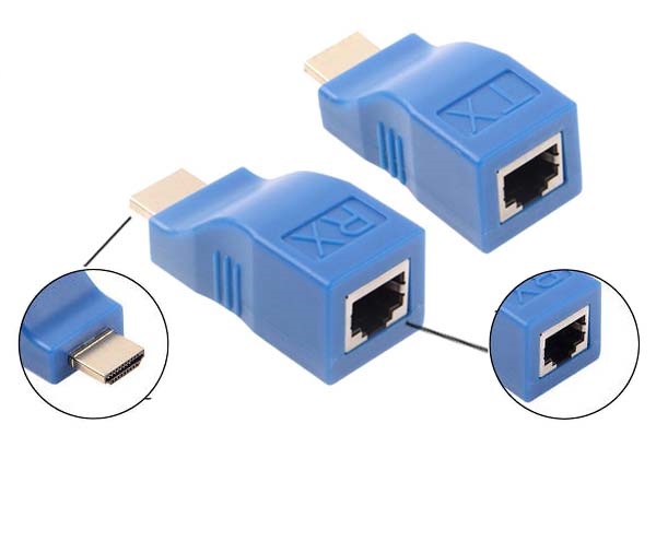 Bộ kéo dài HDMI 30m qua cáp mạng lan RJ45