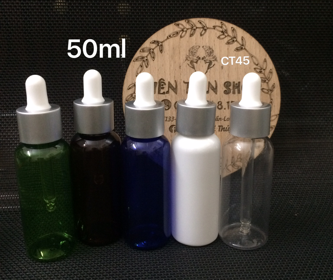 Chai nhựa pet 50ml đầu bóp serum