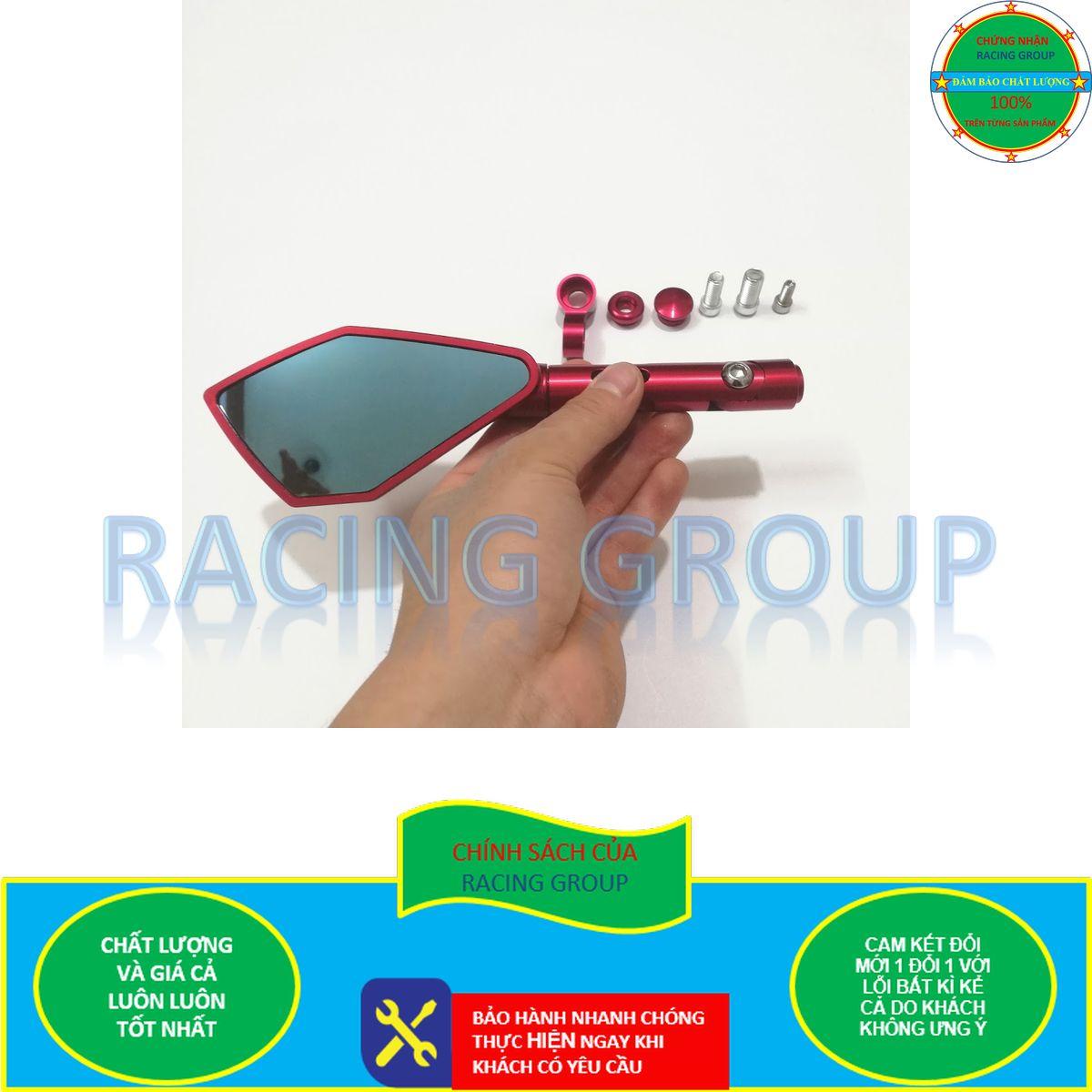 [HCM]Gương chiếu hậu Rizoma 5 cạnh loại 1 Full nhôm đúc cứng cáp - giá 1 cặp