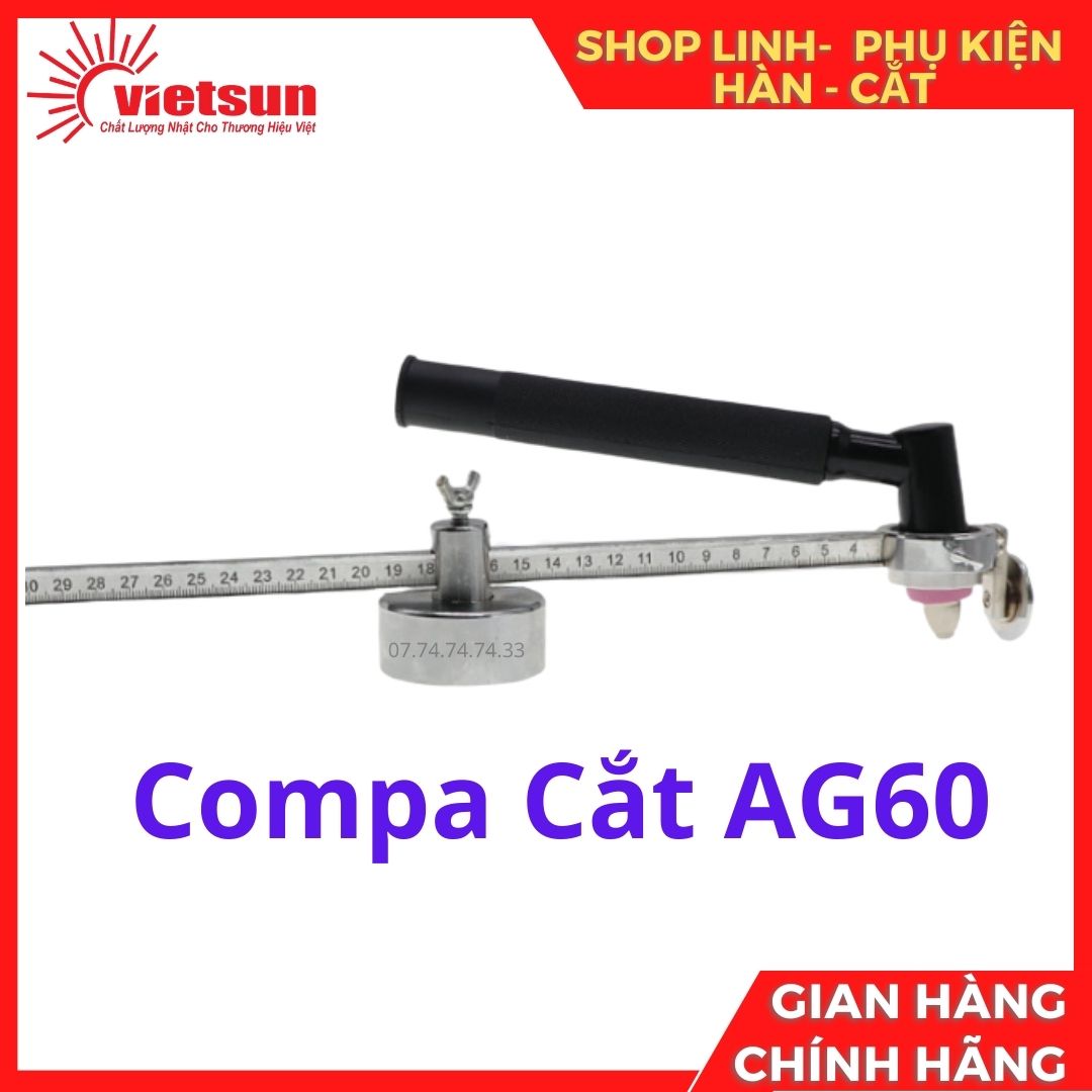 Compa cắt dùng trong cắt Plasma Cắt gió đá