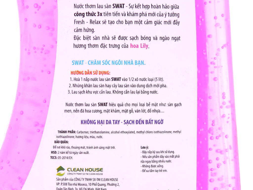 Nước Lau Sàn Swat Hương Lily (1L)