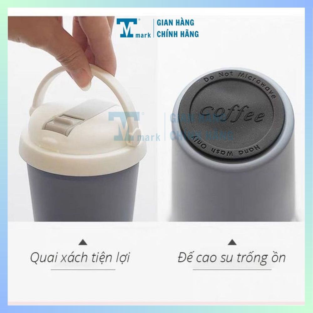 [BÌNH GIỮ NHIỆT 500ML]Ly giữ nhiệt Ahahome TEA Inox 304 có quai xách