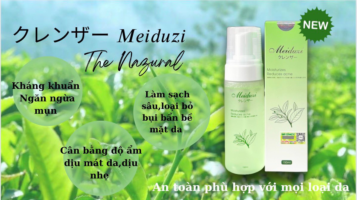 Sửa rửa mặt meiduzi tinh chất trà xanh