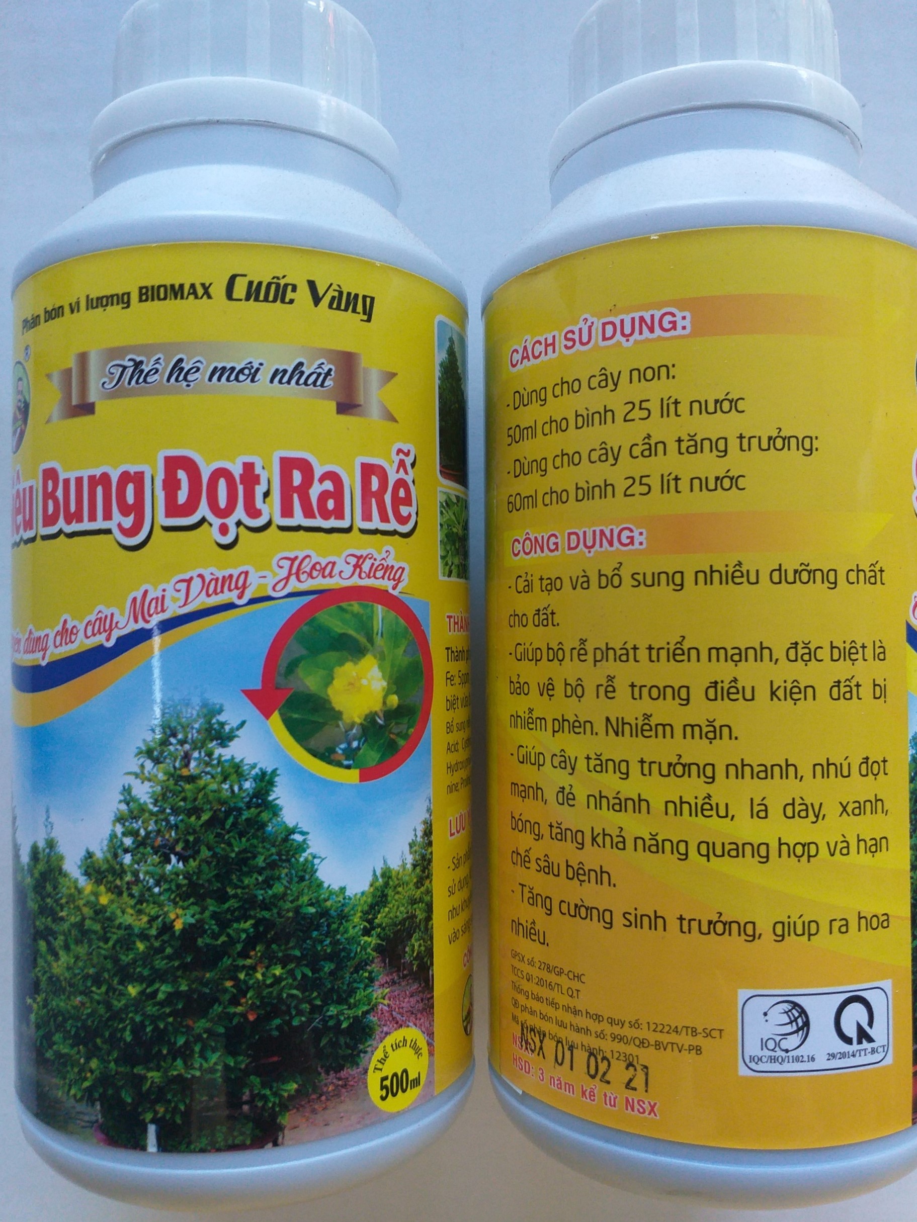 Phân bón DÀNH RIÊNG MAI VÀNG CAO CẤP - BUNG ĐỌT RA RỄ - 500ml